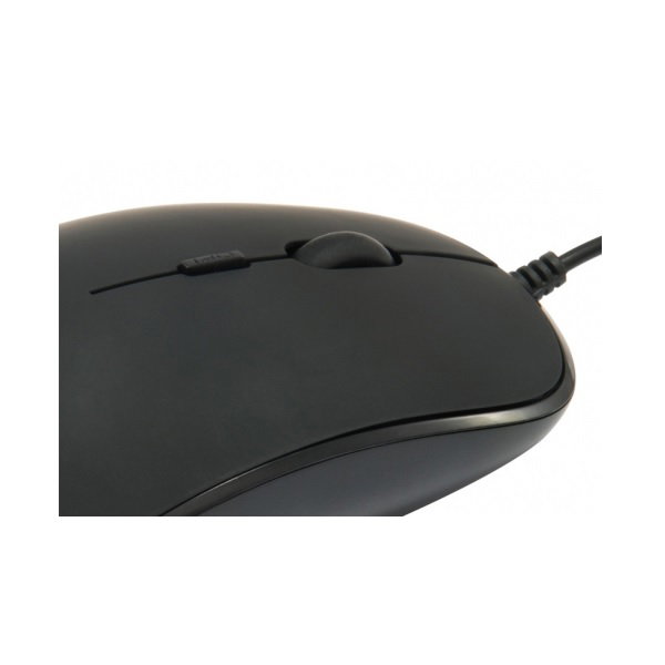 Conceptronic Regas01B Souris Optique USB, Interrupteur DPI (800/1000/1200), Fini Gomme, Noire, Plug and Play