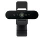Logitech Brio 4K Webcam - Caméra Web Ultra HD 4K (4096 x 2160), HDR, RightLight 3, 90 FPS, 65°/78°/90°, Micros Intégrés, USB-A, Noir