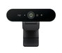 Logitech Brio 4K Webcam - Caméra Web Ultra HD 4K (4096 x 2160), HDR, RightLight 3, 90 FPS, 65°/78°/90°, Micros Intégrés, USB-A, Noir