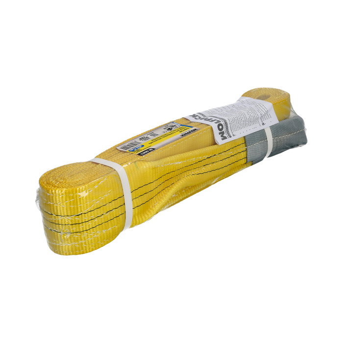 WOLFPACK LINEA PROFESIONAL Eslinga plate à double bande, 3 000 kg, 5 m, jaune