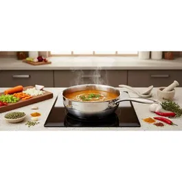 Arthur Martin Sauteuse Grand Chef AM4490 - Inox 18/10 - Diamètre 20 cm - Compatible Tous Feux dont Induction - Idéale pour Saisir et Mijoter