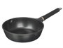 KINVARA Wok en Aluminium 29 cm Noir avec Finition Marbre