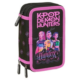 SAFTA Trousse Triple Kpop Demon Hunters - 37 pièces