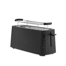 Alessi Plissé MDL15 B - Toasteuse à double compartiment noire avec accessoire brioches