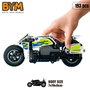 Color Baby - Jeu de Construction Moto de Police à Rétrofriction - 193 Pièces - 7 x 19 x 9 cm