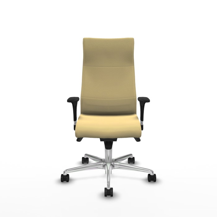Piqueras Y Crespo Fauteuil Albacete, Similicuir Crème, Mécanisme Synchrone