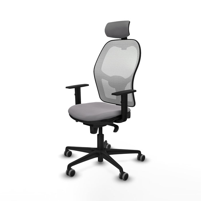 Piqueras y Crespo Chaise de Bureau avec Appui-tête Jorquera 1D036G2 Gris
