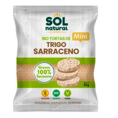 SOLNATURAL Mini galettes de sarrasin BIO 45g SOLNATURAL Mini galettes de sarrasin BIO 45g