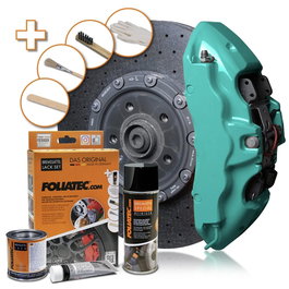 Foliatec Kit de peinture pour étrier de frein Bleu turquoise 3 composants