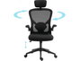 Sandberg Fauteuil de Bureau et Gaming ErgoFusion Basic - Dossier Ergonomique en Maille Respirante avec Soutien Lombaire et Accoudoirs Réglables, Appui-Tête et Inclinaison Ajustables