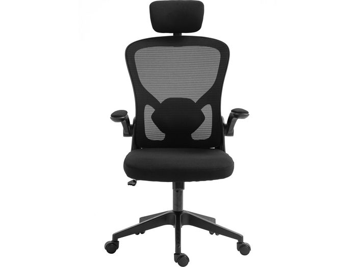 Sandberg Fauteuil de Bureau et Gaming ErgoFusion Basic - Dossier Ergonomique en Maille Respirante avec Soutien Lombaire et Accoudoirs Réglables, Appui-Tête et Inclinaison Ajustables