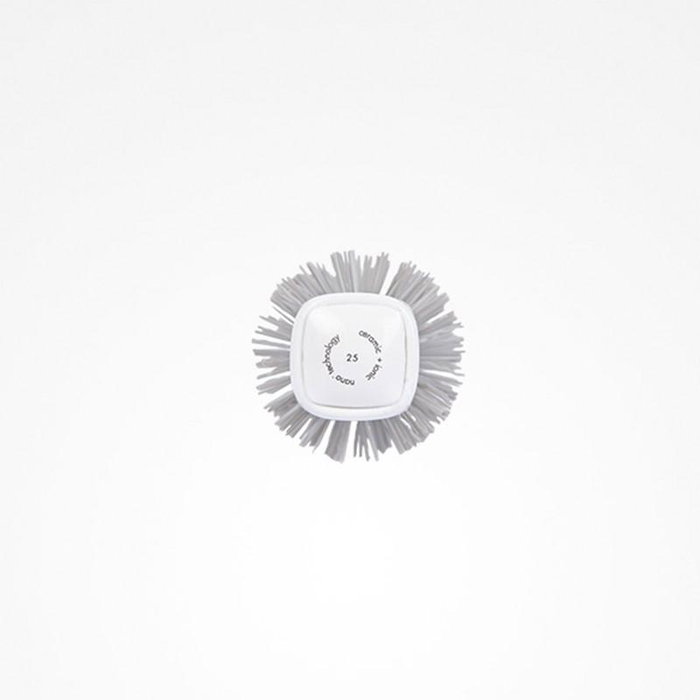 Bifull Brosse à Lisser Thermique Carrée 25 mm avec Pic de Séparation - Pour Défrisage et Extension
