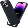eSTUFF INFINITE VIENNA Coque iPhone 15 Pro Max - Protection TPU recyclé 100% - Anti-chute 1.2m, Anti-jaunissement - Noir