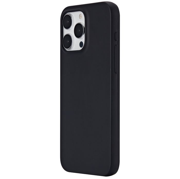 eSTUFF INFINITE VIENNA Coque iPhone 15 Pro Max - Protection TPU recyclé 100% - Anti-chute 1.2m, Anti-jaunissement - Noir