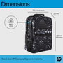 HP Sac à dos Campus XL imprimé marbre, sécurisé avec compartiment pour ordinateur portable 16 pouces, imperméable