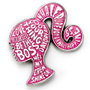 THE CARAT SHOP Pin Sparkly Silhouette Barbie