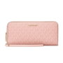 Michael Kors 35R4GTVT3V-POWDER-BLUSH Portefeuille Jet Set Travel Rose Toile Edition Femme