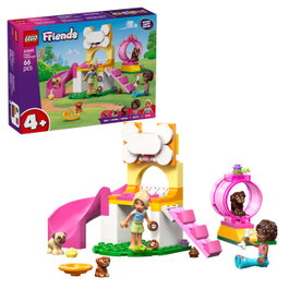LEGO Friends Parc d'Aventures pour Chiots 42665 Jeu de Construction pour Enfants 4 Ans+ avec Aliya Sara et 3 Chiens