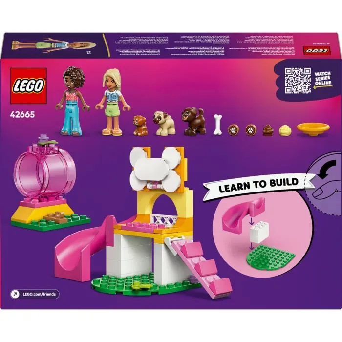 LEGO Friends 42665 L'Aire de Jeux des Chiots - Parc d'Aventures pour Cachorros avec Toboggan et Chiots