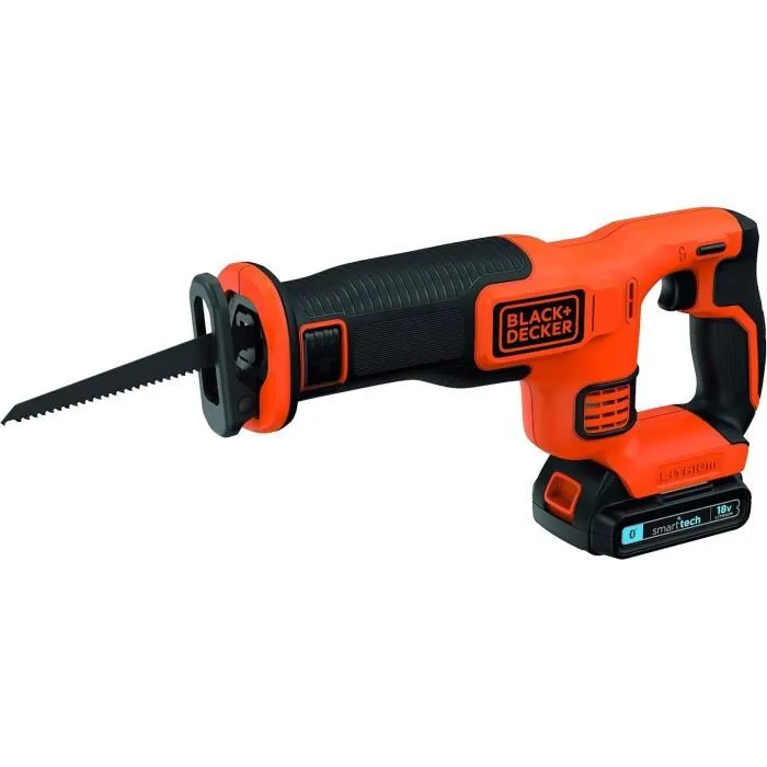 Black + Decker BDCR18E1-QW Scie sabre sans fil 18V avec batterie 2,5Ah