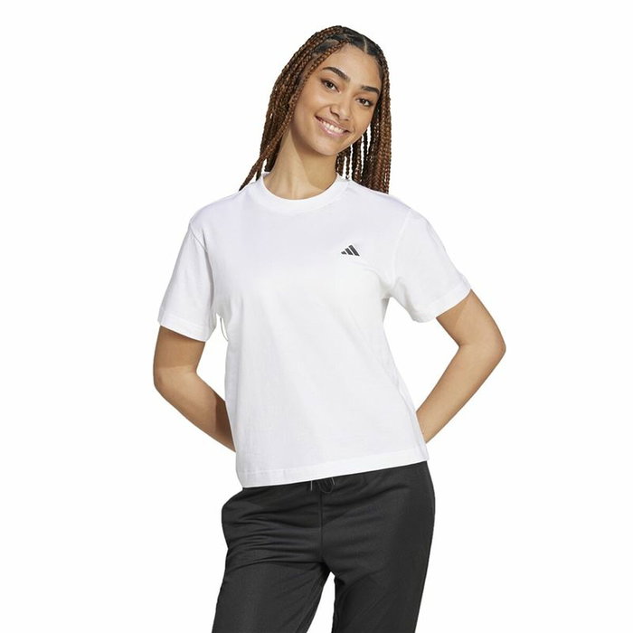 T-shirt à manches courtes femme Adidas Essentials Blanc