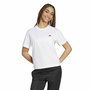 T-shirt à manches courtes femme Adidas Essentials Blanc