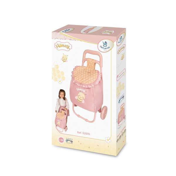 Decuevas Chariot de Courses Honey Rose 66x30x36 cm - À partir de 3 ans