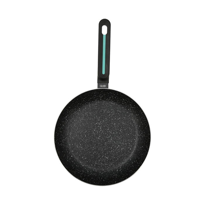Quid Poêle Oasis 28 cm en Aluminium Noir, Revêtement Antiadhésif, Compatible Induction, Vitrocéramique, Gaz, Électrique