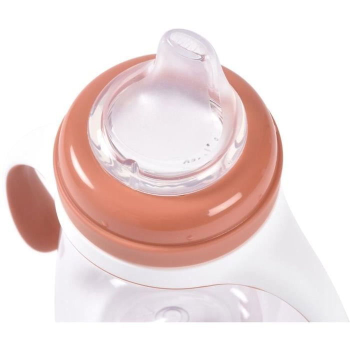 Beaba Biberon d'apprentissage 2-en-1 210 ml Terracotta Beaba Biberon d'apprentissage 2-en-1 210 ml Terracotta