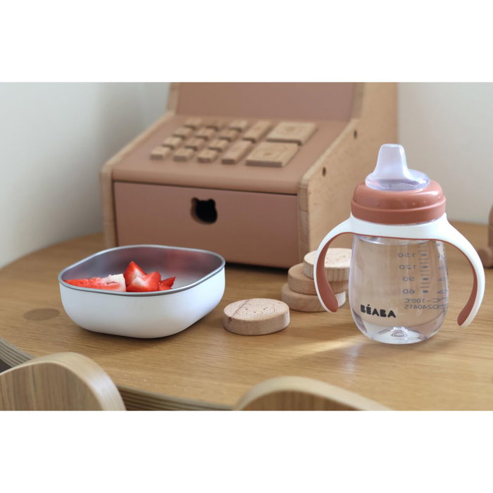 Beaba Biberon d'apprentissage 2-en-1 210 ml Terracotta Beaba Biberon d'apprentissage 2-en-1 210 ml Terracotta