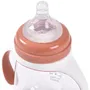Beaba Biberon d'apprentissage 2-en-1 210 ml - Tétine et embout souple en silicone, poignées ergonomiques amovibles, évolutif dès 4 mois - Couleur Terracotta