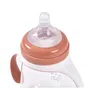 Beaba Biberon d'apprentissage 2-en-1 210 ml - Tétine et embout souple en silicone, poignées ergonomiques amovibles, évolutif dès 4 mois - Couleur Terracotta