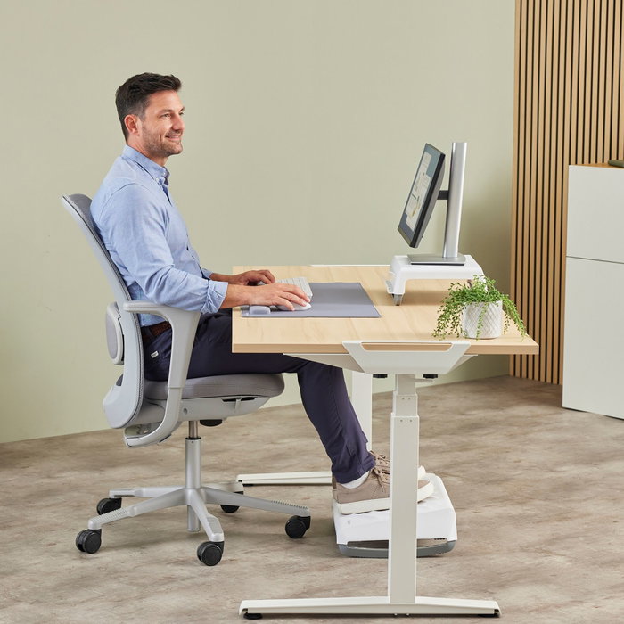 Fellowes Breyta Repose-poignet pour clavier, Gris, 47 cm