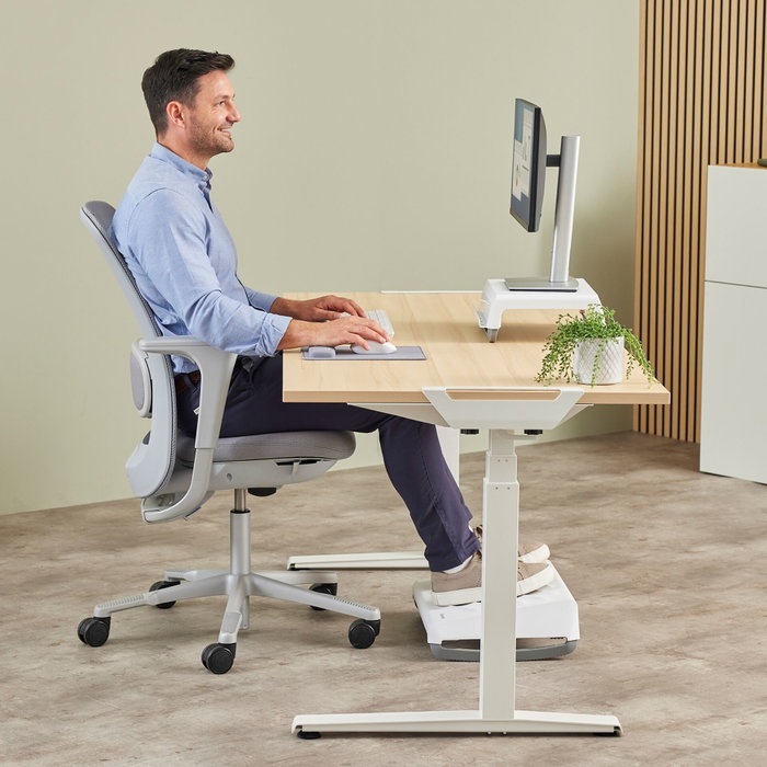 Fellowes Breyta Repose-poignet pour clavier, Gris, 47 cm