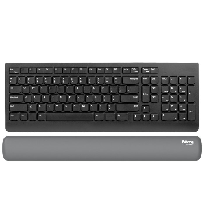 Fellowes Breyta Repose-poignet pour clavier, Gris, 47 cm