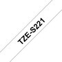 Brother Ruban TZe-S221 Noir sur blanc 9 mm