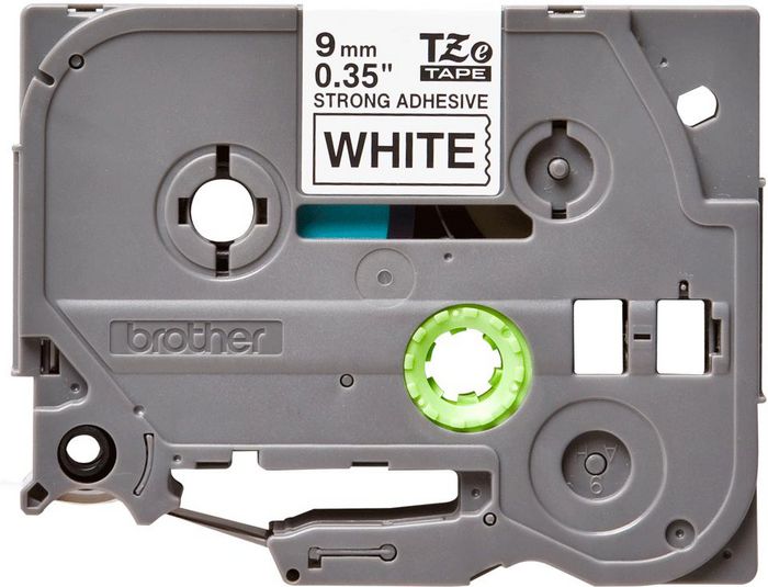 Brother TZe-S221 - Ruban pour étiqueteuse noir sur blanc, 9 mm de large, cassette originale haute qualité, résistant aux intempéries Brother TZe-S221 - Ruban pour étiqueteuse noir sur blanc, 9 mm de large, cassette originale haute qualité, résistant aux intempéries