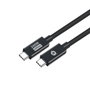 Conceptronic ETTA04B20 Câble USB Noir, 2 m, 240W PD