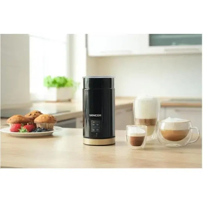 Sencor SMF 2031BK - Mousseur à lait 500 W, fouet inox, capacité 150 ml/300 ml, design compact Sencor SMF 2031BK - Mousseur à lait 500 W, fouet inox, capacité 150 ml/300 ml, design compact