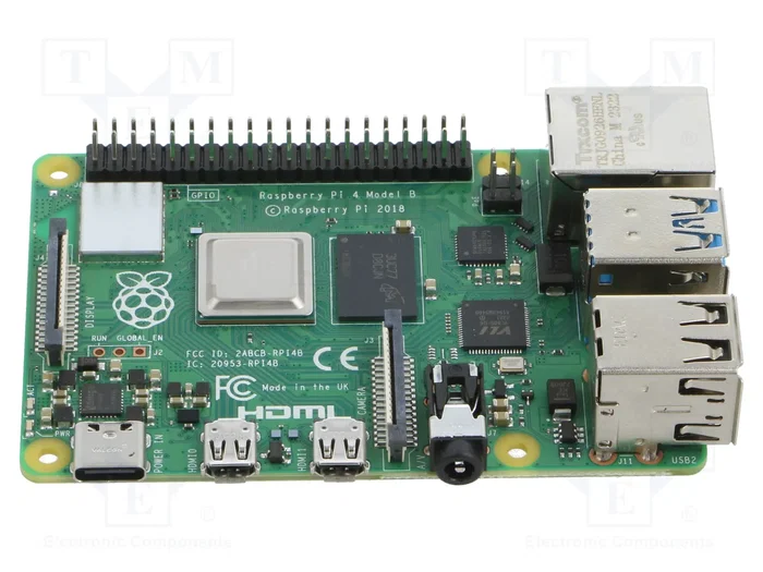 Raspberry Pi Raspberry Pi 4 avec 8 Go de RAM, BCM2711, 1,8GHz, Vert