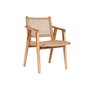 DKD Home Decor Chaise à Accoudoirs Beige Naturel