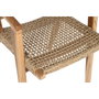 DKD Home Decor Chaise à Accoudoirs Beige Naturel