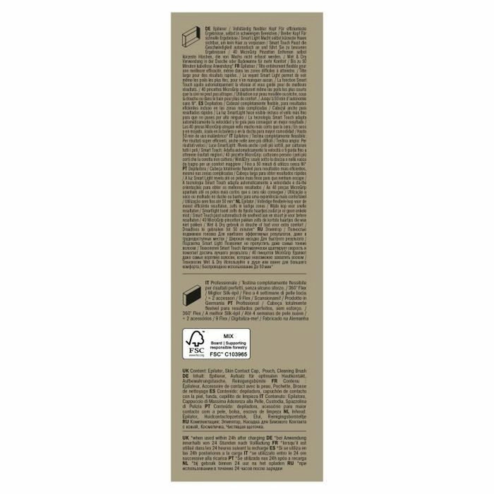 Braun Silk-épil 9-011 3D SensoSmart sans fil, Blanc