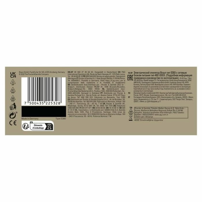 Braun Silk-épil 9-011 3D SensoSmart sans fil, Blanc