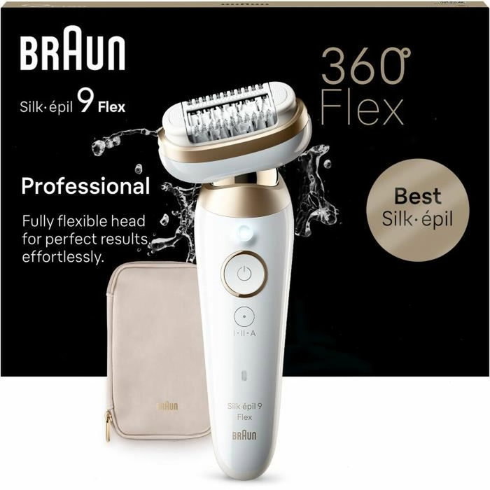 Braun Silk-épil 9-011 3D SensoSmart sans fil, Blanc