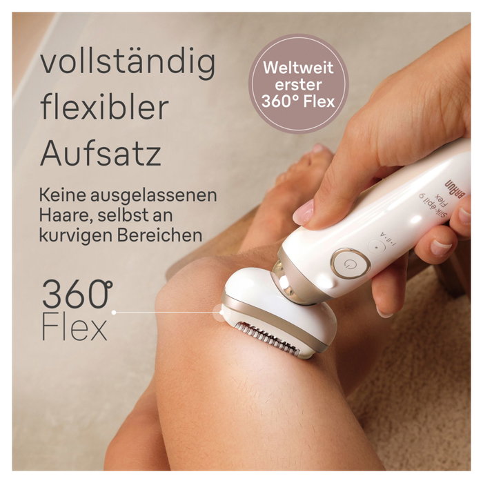 Braun Silk-épil 9-011 3D SensoSmart, Blanc et Gris