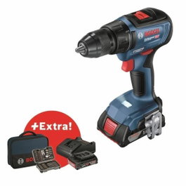 Bosch Professional GSR 18V-50 Perceuse-visseuse avec 2 batteries 2,0Ah et 43 accessoires