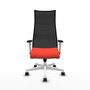 Piqueras y Crespo Chaise de Bureau Albacete Orange Foncé et Noir