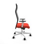 Piqueras y Crespo Chaise de Bureau Albacete Orange Foncé et Noir