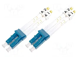 DIGITUS Cordon de raccordement en fibre optique OS2 LC/UPC 1m